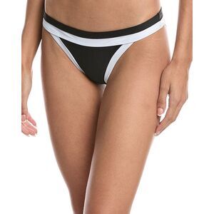 Milly Womens  Positano Colorblock Bikini Bottom, Black
